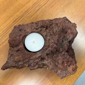 Lava rock Candle holder